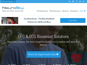 'neurosky.com' screenshot