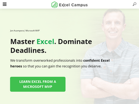 'excelcampus.com' screenshot
