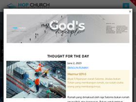 'hop.church' screenshot