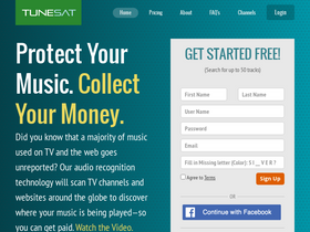 'tunesat.com' screenshot