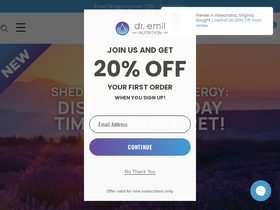 'dremilnutrition.com' screenshot