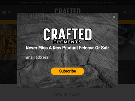 'craftedelements.com' screenshot