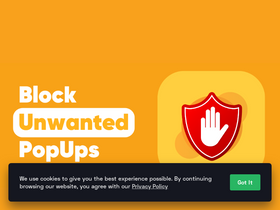 'goldpopupblocker.com' screenshot