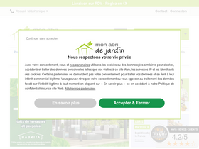 'mon-abri-de-jardin.com' screenshot