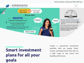 'sundarammutual.com' screenshot