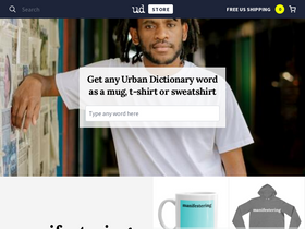 'urbandictionary.store' screenshot