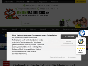 'onlinebaufuchs.de' screenshot