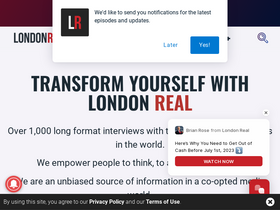 'londonreal.tv' screenshot