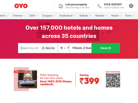 'oyorooms.com' screenshot