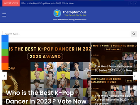 'thetopfamous.com' screenshot