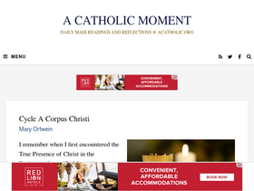 'acatholic.org' screenshot
