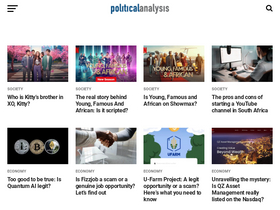 'politicalanalysis.co.za' screenshot