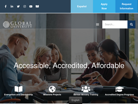 'globaluniversity.edu' screenshot