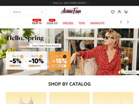 Acmefun homepage screenshot