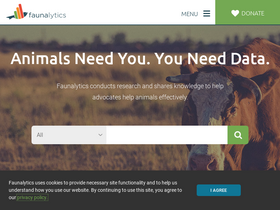 'faunalytics.org' screenshot