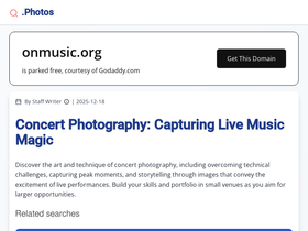 'onmusic.org' screenshot