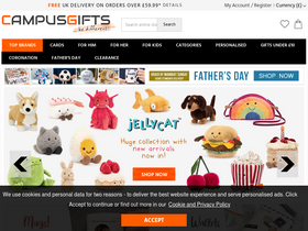 'campusgifts.co.uk' screenshot