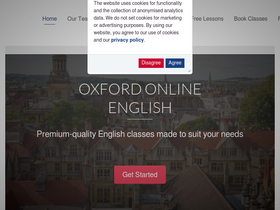 'oxfordonlineenglish.com' screenshot