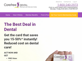 'carefreedental.com' screenshot