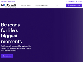 'etrade.com' screenshot