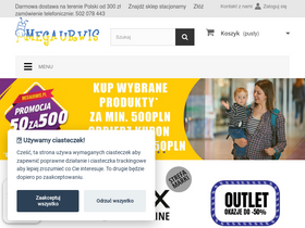 'megaurwis.pl' screenshot