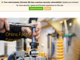 'ohlinsusa.com' screenshot