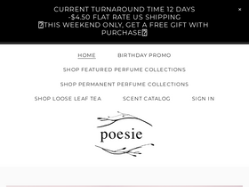 'poesieperfume.com' screenshot
