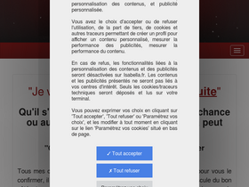 'isabella.fr' screenshot