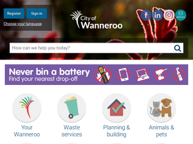 'wanneroo.wa.gov.au' screenshot