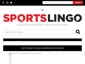 'sportslingo.com' screenshot