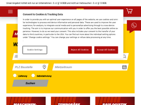 'zeppelin-rental.de' screenshot