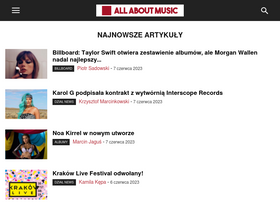 'allaboutmusic.pl' screenshot
