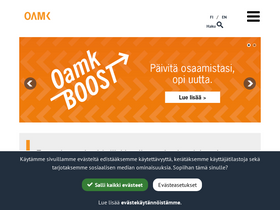 'oamk.fi' screenshot