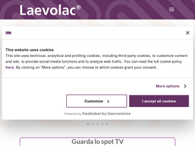 'laevolac.it' screenshot