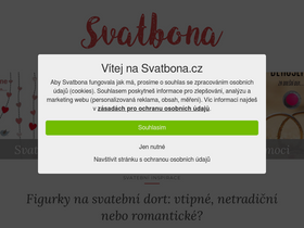 'svatbona.cz' screenshot