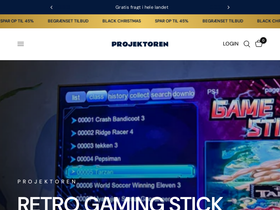 Projektoren website screenshot