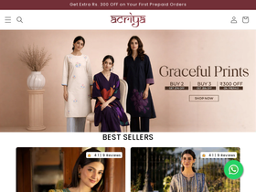 acriya.com homepage screenshot