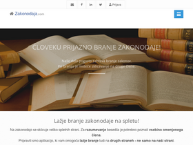 'zakonodaja.com' screenshot