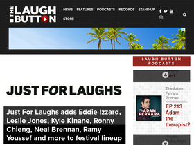 'thelaughbutton.com' screenshot