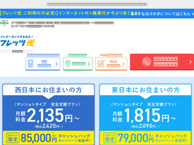 'fletshikari-ntt.jp' screenshot