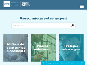 'gerezmieuxvotreargent.ca' screenshot
