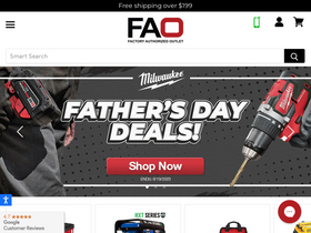 'factoryauthorizedoutlet.com' screenshot