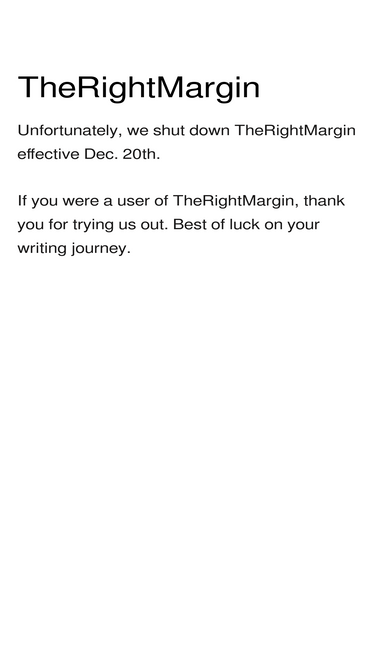 therightmargin.com