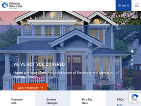 'oklahomanaturalgas.com' screenshot