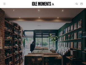 idle-moments.com homepage screenshot