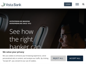 'vistabank.com' screenshot