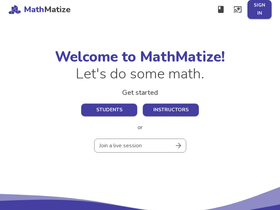 'mathmatize.com' screenshot