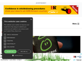 'hrmagazine.co.uk' screenshot