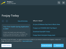 'foojay.io' screenshot