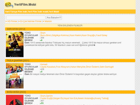 'yerlifilm.mobi' screenshot